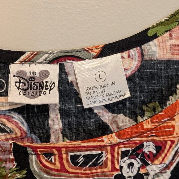 Disney Mickey Mouse Tropical Sundress Maxi Resort Cruise Beach Pool - Size L - Picture 3 of 4